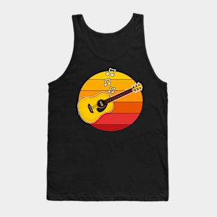 Acoustic Guitar Summer Festival Guitarist Musician Tank Top